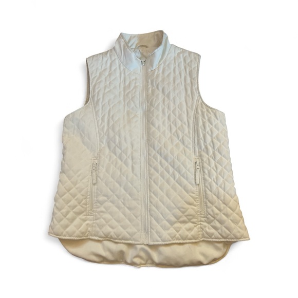{Outback Trading Co.} Women's Quilted Cream Vest XL - Picture 1 of 8
